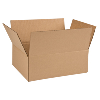 Boîte en carton ondul&eacute;, 12" lo x 9" la x 4" h, ondulations C Les Fournitures Industrielles Méga