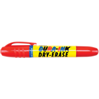 Dura-Ink&reg; Dry Erase Ink Markers, Red, Bullet Tip Les Fournitures Industrielles Méga