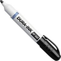 Dura-Ink&reg; Dry Erase Ink Markers, Black, Bullet Tip Les Fournitures Industrielles Méga