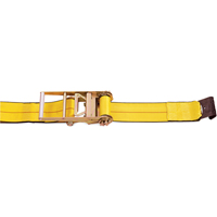 Ratchet Straps, Flat Hook, 4" W x 30' L, 5400 lbs. (2450 kg) Working Load Limit Les Fournitures Industrielles Méga