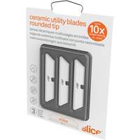 Slice Lames &agrave; extr&eacute;mit&eacute; arrondie pour couteau utilitaire en c&eacute;ramique, Style Simple Les Fournitures Industrielles Méga