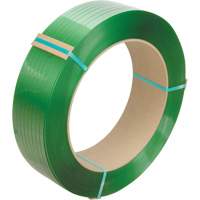Feuillard, Polyester, 3/4" la x 2680' lo, Vert, Calibre Manuel Les Fournitures Industrielles Méga