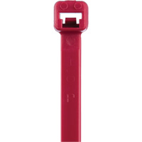 Attaches de c&acirc;bles s&eacute;rie T, Longueur 8", R&eacute;sistance &agrave; la traction 50 lb, Rouge Les Fournitures Industrielles Méga