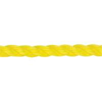 Corde jaune tress&eacute;e 3/8", Polypropyl&egrave;ne, 630' Les Fournitures Industrielles Méga