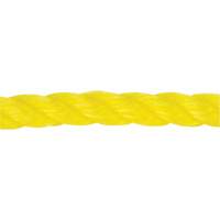 Corde jaune tress&eacute;e 1/2", Polypropyl&egrave;ne, 335' Les Fournitures Industrielles Méga