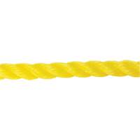 Corde jaune tress&eacute;e 5/8", Polypropyl&egrave;ne, 200' Les Fournitures Industrielles Méga