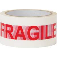 Ruban d'emballage Fragile, Adh&eacute;sif Thermofusible, 2 mils, 48 mm (2") x 100 m (328') Les Fournitures Industrielles Méga