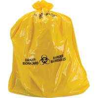 Waste Bags, Bio-Hazard, 60" L x 36" W, 6 mils Les Fournitures Industrielles Méga