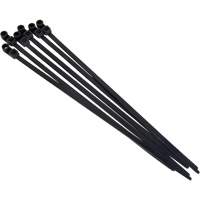 Attache-c&acirc;ble &agrave; visser, Longueur 8", R&eacute;sistance &agrave; la traction 50 lb, Noir Les Fournitures Industrielles Méga
