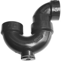 Solvent-Cement Joint P-Trap with Cleanout Les Fournitures Industrielles Méga