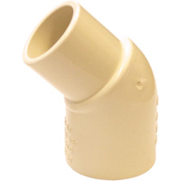 Raccord coude 45° m&acirc;le et femelle Flowguard Gold, Chantepleure x noeud, PVC-C, 1/2" Les Fournitures Industrielles Méga