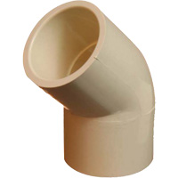Raccord coude 45° Flowguard Gold, Standard, PVC-C, 1/2" Les Fournitures Industrielles Méga