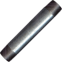 Long Pipe Nipple, Galvanized, 1/2", NPT x NPT Les Fournitures Industrielles Méga
