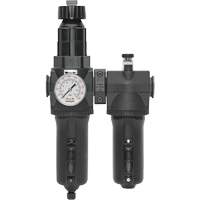 Manual Drain Filter, Regulator & Lubricator with Metal Bowl & Gauge Modulair 400, 1/2" NPT Les Fournitures Industrielles Méga