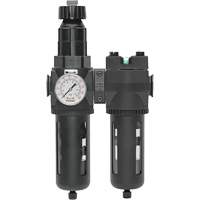 Filtre/r&eacute;gulateur + filtre coalescent drain manuel avec bol standard Modulair 400, 1/4" NPT, 150 psi, Capacit&eacute; de 9,1 oz liq. Les Fournitures Industrielles Méga