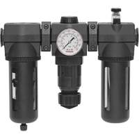 Filtre, d&eacute;tendeur & lubrificateur Modulair 400 avec drain manuel & bol standard, 3/4" NPTF Les Fournitures Industrielles Méga