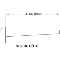 Colonne en porte-&agrave;-faux, Double, 4" la x 10' h Les Fournitures Industrielles Méga