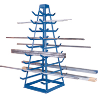 Support pour tuyaux, Horizontal, 9 Niveaux, 18" la x 40" p x 84" h, 1800 lb Cap. Les Fournitures Industrielles Méga