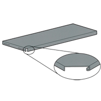 Slotted Angle Shelving - Shelves, Galvanized Steel, 48" W x 12" D Les Fournitures Industrielles Méga