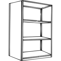 Interlok Shelving Unit, Steel, Boltless, 800 lbs. Capacity, 36" W x 76" H x 24" D Les Fournitures Industrielles Méga