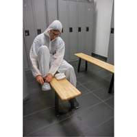 Banc pour vestiaire, Bois, 48" lo x 9-1/2" la x 16-1/2" h Les Fournitures Industrielles Méga