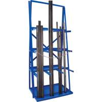 Bar Storage Rack, Vertical, 3 Levels, 36" W x 24" D x 84" H, 3000 lbs. Cap. Les Fournitures Industrielles Méga