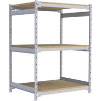 Wide Span Record Storage Shelving, Steel, 3 Shelves, 42" W x 32" D x 60" H Les Fournitures Industrielles Méga