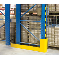 Protecteurs d'all&eacute;es de rayonnages, 3" la x 50" lo x 16" h, Jaune s&eacute;curit&eacute; OSHA Les Fournitures Industrielles Méga