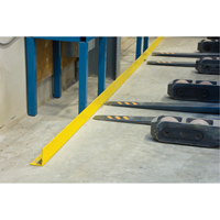 Floor Angle Guard Rails, Steel, 48" L x 5" H, Yellow Les Fournitures Industrielles Méga