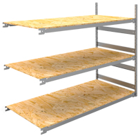 Wide Span Record Storage Shelving, Steel, 3 Shelves, 72" W x 32" D x 60" H, Add-On Kit Les Fournitures Industrielles Méga