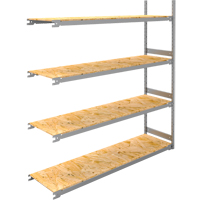 Wide Span Record Storage Shelving, Steel, 4 Shelves, 72" W x 18" D x 84" H, Add-On Kit Les Fournitures Industrielles Méga