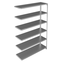 &eacute;l&eacute;ment de rayonnage, Acier galvanis&eacute;, Montant &agrave; fente, Capacit&eacute; 300 lb, 48" la x 72" h x 15" p Les Fournitures Industrielles Méga