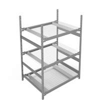 &eacute;tag&egrave;re de grande largeur, Acier, Sans boulons, De base, 42" la x 60" h x 32" p Les Fournitures Industrielles Méga