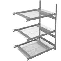 Wide Span Storage Shelving, Steel, Boltless, Add-On, 42" W x 60" H x 32" D Les Fournitures Industrielles Méga
