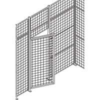 Porte basculante standard pour cloison en treillis m&eacute;tallique, 3' la x 7' h Les Fournitures Industrielles Méga
