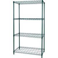 Rayonnage &agrave; tablette pour s&eacute;chage, 4 Tablettes, 36" la x 63" h x 18" p Les Fournitures Industrielles Méga
