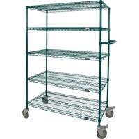 Wire Shelf Push Cart, Epoxy Finish, 36" x 69" x 24", 600 lbs. Capacity Les Fournitures Industrielles Méga