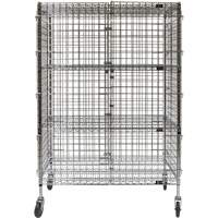 Security Cart, Chrome Plated, 48" x 69" x 24", 500 lbs. Capacity Les Fournitures Industrielles Méga