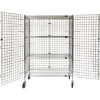 Security Cart, Chrome Plated, 48" x 69" x 24", 500 lbs. Capacity Les Fournitures Industrielles Méga