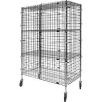 Security Cart, Chrome Plated, 48" x 69" x 24", 500 lbs. Capacity Les Fournitures Industrielles Méga