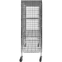 Security Cart, Chrome Plated, 48" x 69" x 24", 500 lbs. Capacity Les Fournitures Industrielles Méga