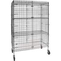 Security Cart, Chrome Plated, 48" x 69" x 24", 500 lbs. Capacity Les Fournitures Industrielles Méga