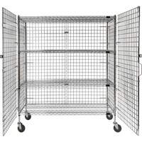 Security Cart, Chrome Plated, 60" x 69" x 24", 500 lbs. Capacity Les Fournitures Industrielles Méga