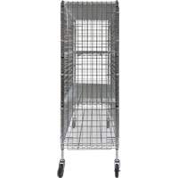 Security Cart, Chrome Plated, 60" x 69" x 24", 500 lbs. Capacity Les Fournitures Industrielles Méga