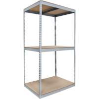 Rayonnage robuste, Acier, Sans boulons, Capacit&eacute; 1200 lb, 48" la x 84" h x 36" p Les Fournitures Industrielles Méga