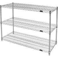 &eacute;tag&egrave;res robustes en treillis chromat&eacute;, Tiers 3, 30" la x 33" h x 18" p Les Fournitures Industrielles Méga