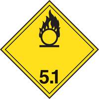 TDG Shipping Labels, Class 5.1, Oxidizing Substances, Paper Les Fournitures Industrielles Méga