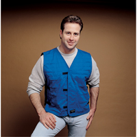 ALLEGRO INDUSTRIES Cooling Vests With Insert Pockets, Large, Royal Blue Les Fournitures Industrielles Méga