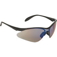 Lunettes de s&eacute;curit&eacute; JS410, Lentille Bleu/Miroir, Antibu&eacute;e/Anti-&eacute;gratignures, R&eacute;pond ou surpasse la norme CSA Z94.3 Les Fournitures Industrielles Méga