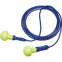 Bouchons d'oreilles d&eacute;tectables E-A-R Push-ins, Avec cordon, Taille unique, Vrac - Sac en poly, NRR dB NRR 28 dB Les Fournitures Industrielles Méga